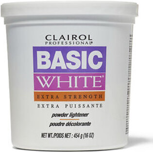 Clairol Basic White Extra Strength Hair Powder Lightener Tub, 16 Oz