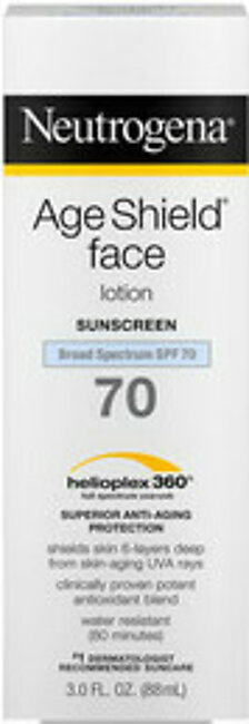 Neutrogena Age Shield Sunscreen Face Lotion With Spf 70 - 3 Oz