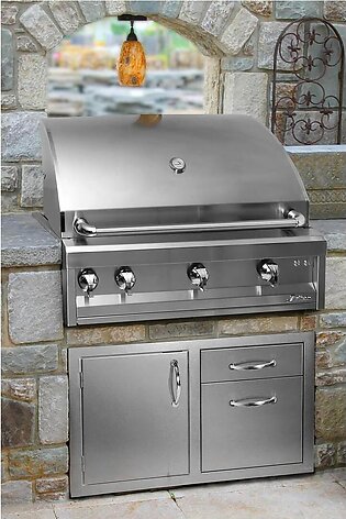 Artisan 36'' Professional 3-Burner Built-In Propane Gas Grill With Rotisserie