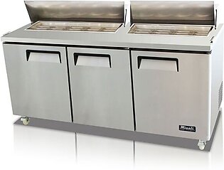 Migali 72" Competitor Series Sandwich Prep Table w/ 18 (1/6 Size) Pan Capacity