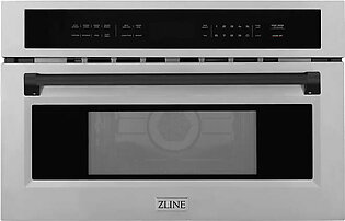 ZLINE 30” Built-in Convection Microwave Oven in Stainless Steel & Matte Black Accents 1.6 cu ft.