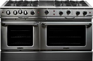 Capital Cooking 60" Gas Range 8 Open Burners 12" Grill 8 cu. ft.