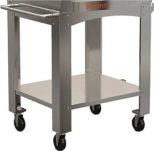 WPPO Karma 25'' Pizza Oven Stainless Steel Cart Only