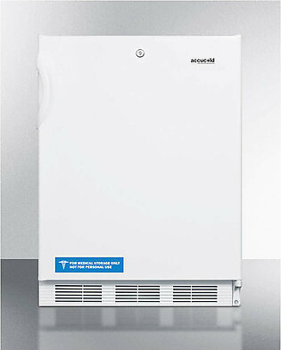 Accucold 24" Wide Refrigerator-Freezer ADA Compliant White Exterior