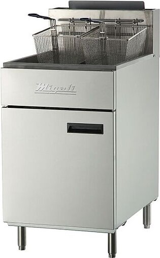 Migali C-F75-NG 22" Commercial Natural Gas Fryer with 5 Burners