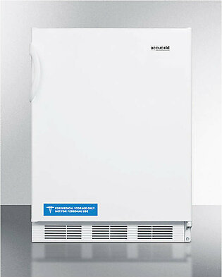 Accucold 24" Wide Refrigerator-Freezer, ADA Compliant White Exterior