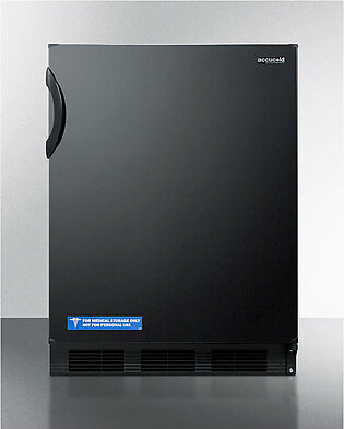 Accucold 24" Wide Built-In All-Refrigerator, ADA Compliant Design Black