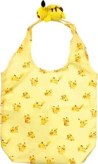 Bag Yellow "Pocket Monsters" with Pikachu Shoulder-Riding Mascot