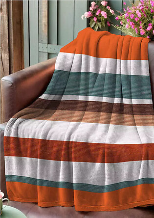 Striped Color Block Blanket