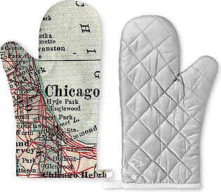 Chicago Map Oven Mitt