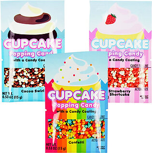 Cupcake Popping Candy with Candy Coating