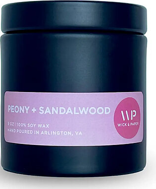 Peony And Sandalwood Candle - 9oz