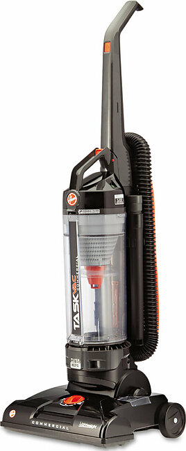 Hoover Commercial Task Vac Bagless Lightweight Upright Vacuum, 14" Cleaning Path, Black