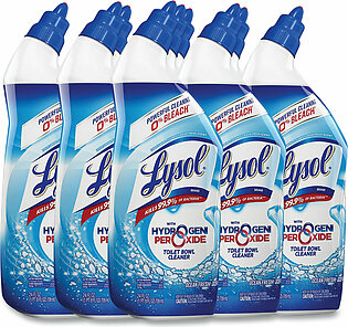 LYSOL Brand Toilet Bowl Cleaner with Hydrogen Peroxide, Ocean Fresh Scent, 24 oz, 9/Carton