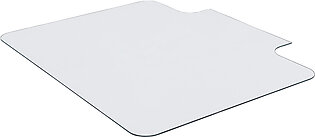 Lorell Tempered Glass Chairmat with Lip