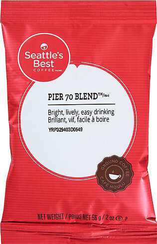 Seattle's Best Coffee Pier 70 Blend Ground Coffee Pouch
