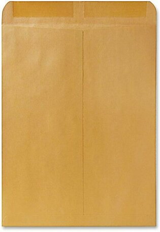 Quality Park Catalog Envelopes, Gummed Closure, 12" x 15 1/2", Brown, Box Of 250