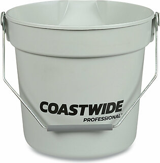 Coastwide Professional Plastic Bucket, 10 qt, Gray