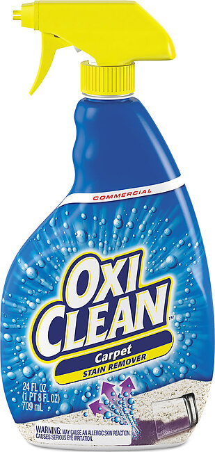 OxiClean Carpet Spot and Stain Remover, 24 oz Trigger Spray Bottle, 6/Carton