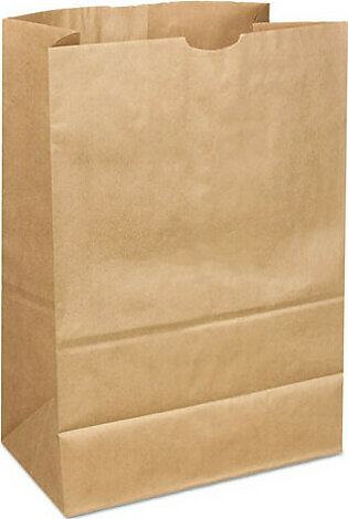 General Grocery Paper Bags, 40 lb Capacity, 1/6 BBL, 12" x 7" x 17", Kraft, 400 Bags