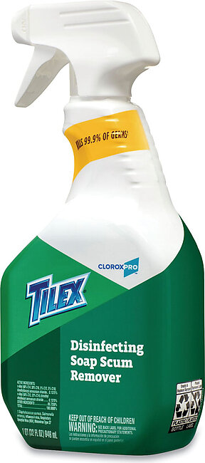 Tilex Soap Scum Remover and Disinfectant, 32oz Smart Tube Spray, 9/Carton