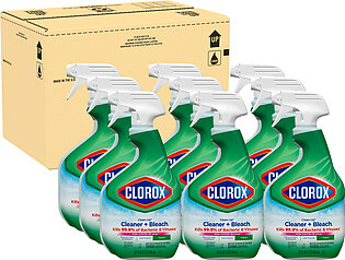 Clorox Clean-Up All Purpose Cleaner With Bleach Spray Bottle, 32 Oz, Pack Of 9