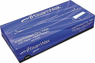 Bagcraft ArtisanWax Interfolded Dry Wax Deli Paper, 10 x 10.75, White, 500/Box, 12 Boxes/Carton