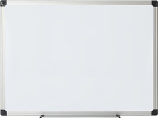 Non-Magnetic Melamine Dry-Erase Whiteboard, 36" x 48", Aluminum Frame With Silver Finish