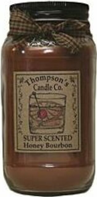 Thompson's Candle Company Large Mason Jar Candle - Honey Bourbon