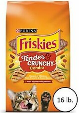 Purina Friskies Tender & Crunchy Combo Adult Cat Food - 16 lb