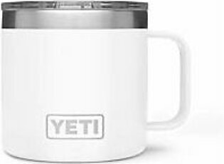 Yeti Rambler Mug With Magslider Lid - White, 14 oz