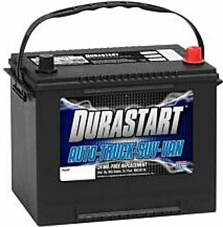 Durastart Group 24F, 650 Cca Top Post Automotive Battery - 12V