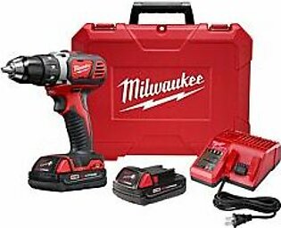 Milwaukee M18 Compact Drill Driver Kit, 2606-22CT