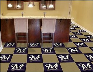 Milwaukee Brewers 18" x 18" Carpet Tiles (Box of 20)