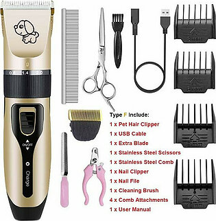 Electrical Dog Hair Trimmer USB Charging Pet Hair Clipper Rechargeable Low-noise