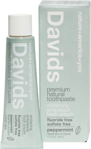 Fluoride Free Travel Size Peppermint Toothpaste