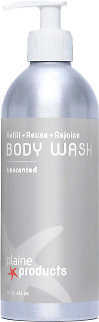 Refillable Unscented Natural Body Wash 16oz