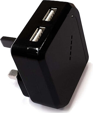 Pama 3-Pin Mains Travel Charger with Twin USB Sockets - OPEN BOX