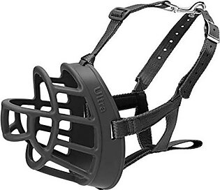 The Company of Animals Baskerville Ultra Muzzle - Black - Size 5 - L:4.5" X 13.5" In