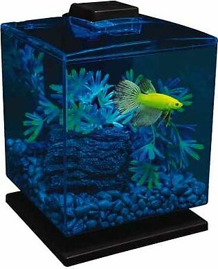 Glofish LED Aquarium Kit Cube Aquatics Starter Kits - 1.5 Gal