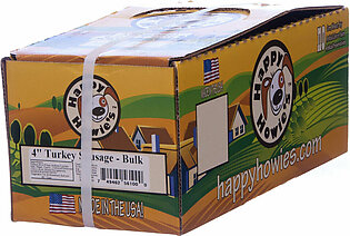 Happy Howie's Deli Style Sausages 4" Sausage Turkey Natural Dog Chews - 80 ct Case - Case of 1