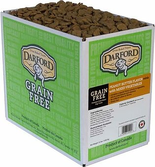 Darford Grain Free Peanut Butter w/Mixed Vegetables Mini's Bulk Dog Biscuits - 15 lb Bag