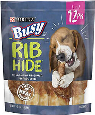 Purina Original Busy Bone with Real Meat Pork Hard Chews Dog Treats - Mini - 21 Oz - Case of 4