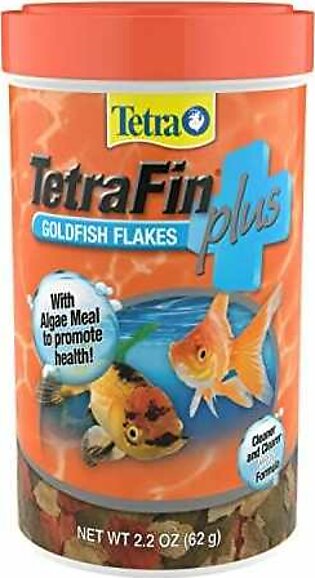 Tetrafin Goldfish Flakes Fish Food Plus - 2.2 Oz