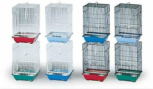 Prevue Hendryx Small Bird Cages - Assorted Colors - 11.25" x 9" x 16.25" - 8 pk - Pack of 8