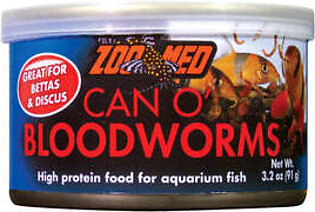 Zoo Med Laboratories Can O' Bloodworms Freeze-Dried Fish Food - 3.2 Oz
