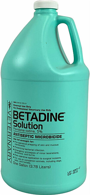 Betadine Solution Veterinary Supplies Clean Sanitize & Misc - 1 Gal
