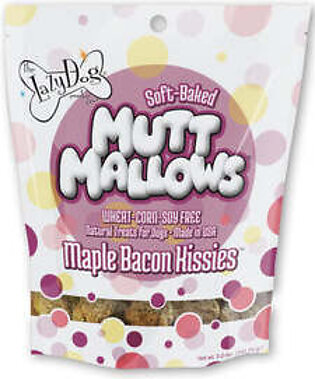 Lazy Dog Mutt Mallows Maple and Bacon Kisses Soft Baked Dog Treats - 5 Oz
