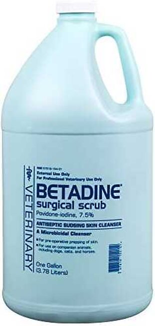 Betadine Surgical Scrub Veterinary Supplies Clean Sanitize & Misc - 1 Gal