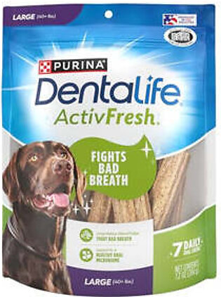 Purina DentaLife ActivFresh Dental Dog Chews - Large - 24.1 Oz - 4 Pack